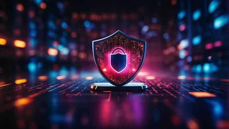 Cyber Insurance Renters just moved into modern house, delivery service with boxes